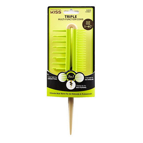 Red by Kiss Triple Multi-Function Comb, 1 Ea